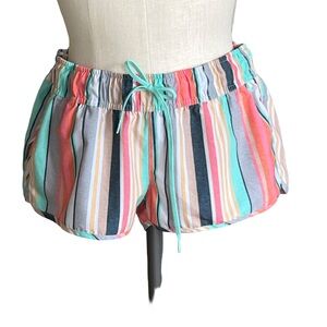 O’Neill Hyperfreak shorts striped drawstring waist size medium